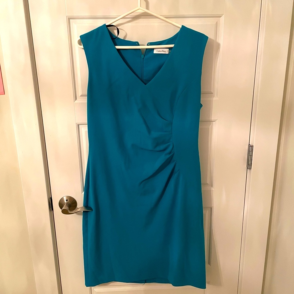 Turquoise Calvin Klein Dress
